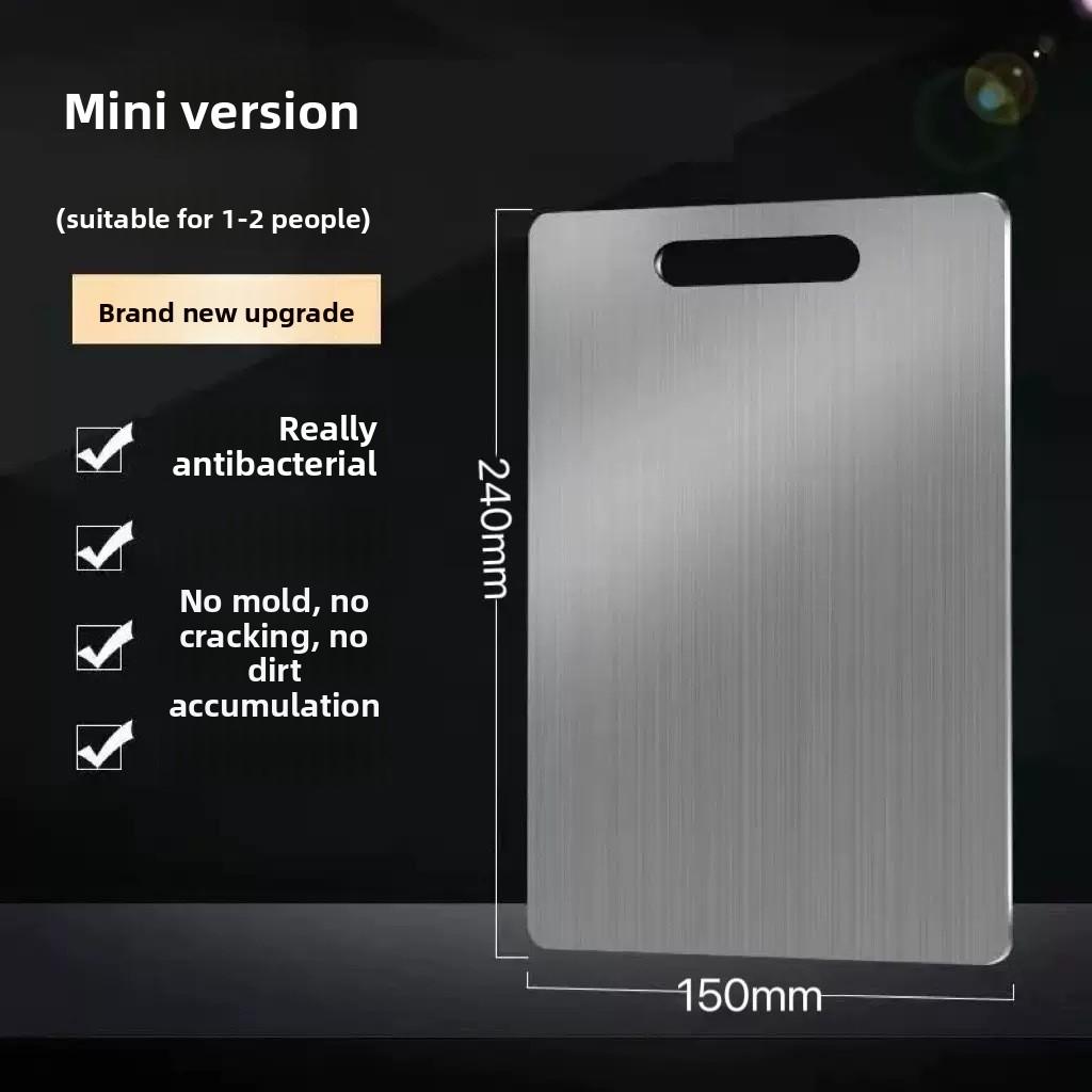 Titanium Cutting Stainless Boards for Kitchen Board 316 Steel Thickened Double Sided Food Grade Portable Fruit Meat Chopping