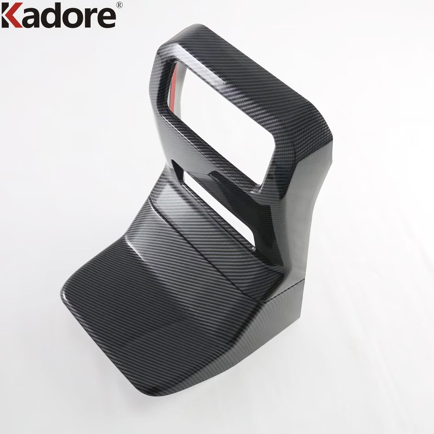 For Toyota Land Cruiser Prado LC250 2024-2026 Car Rear Air Condition AC Vent Outlet Cover Trim Carbon Fiber Interior Accessories Carbon Fiber Color
