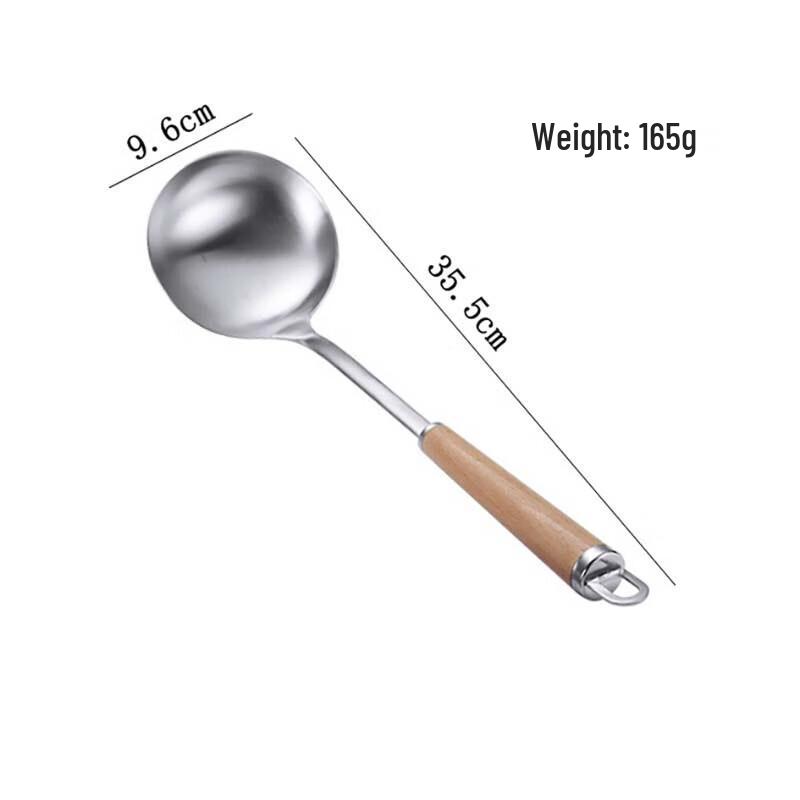 Churong 304 Stainless Steel Kitchen Utensils with Beechwood Handle