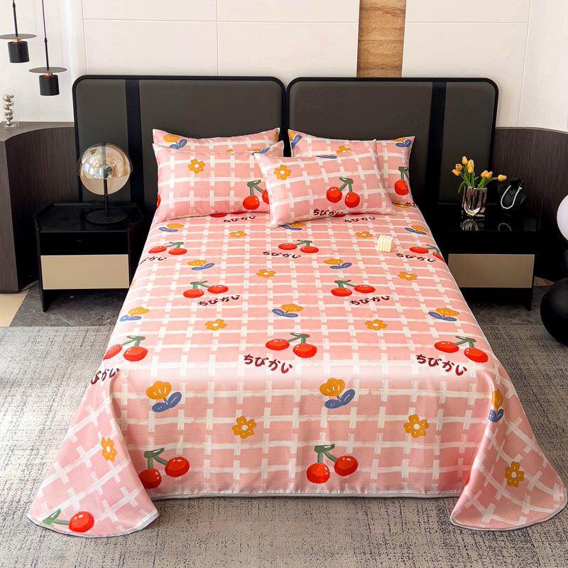 

Летние прохладные простыни из ледяного шелка для двуспальной кровати, одинарного/полуторного/королевского размера, верхние простыни для кроватей sabanas cama 150 160 200 Постельное белье Pillowcase 2pcs