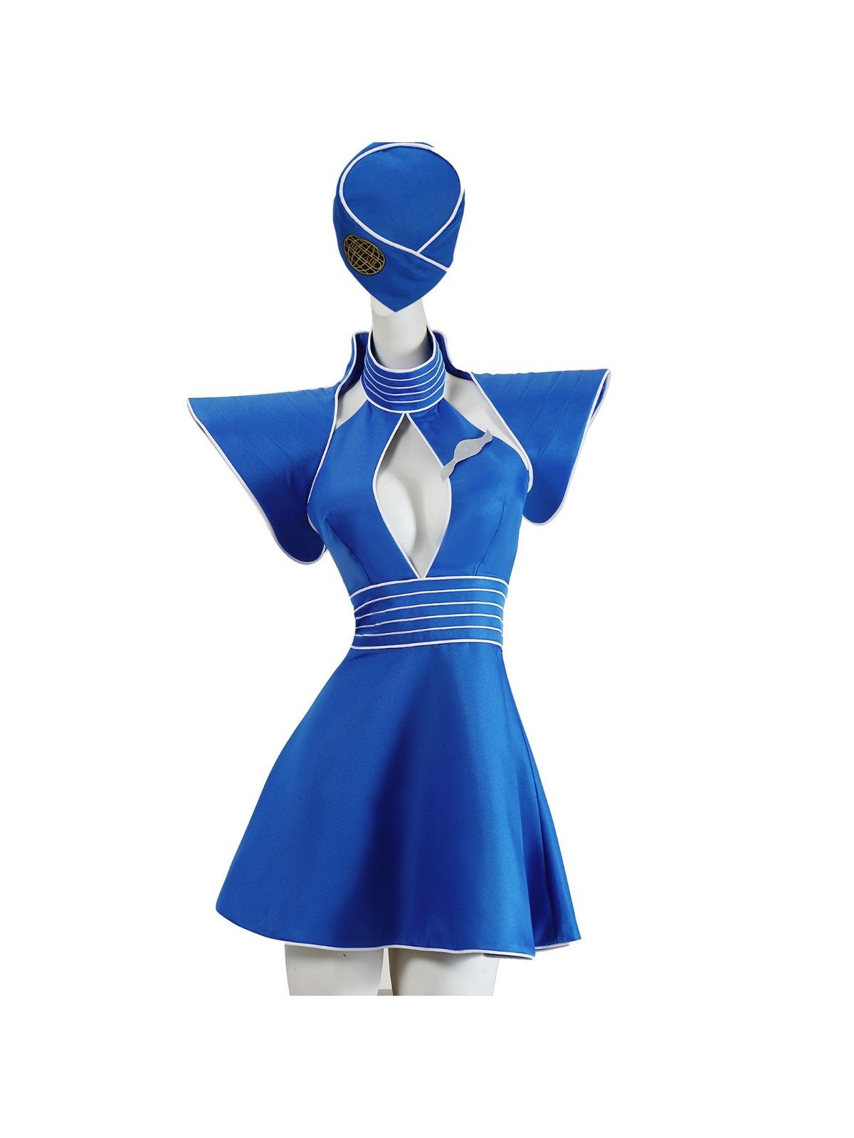 Britney Cosplay Kostīmi Sieviešu Zils Stjuartes