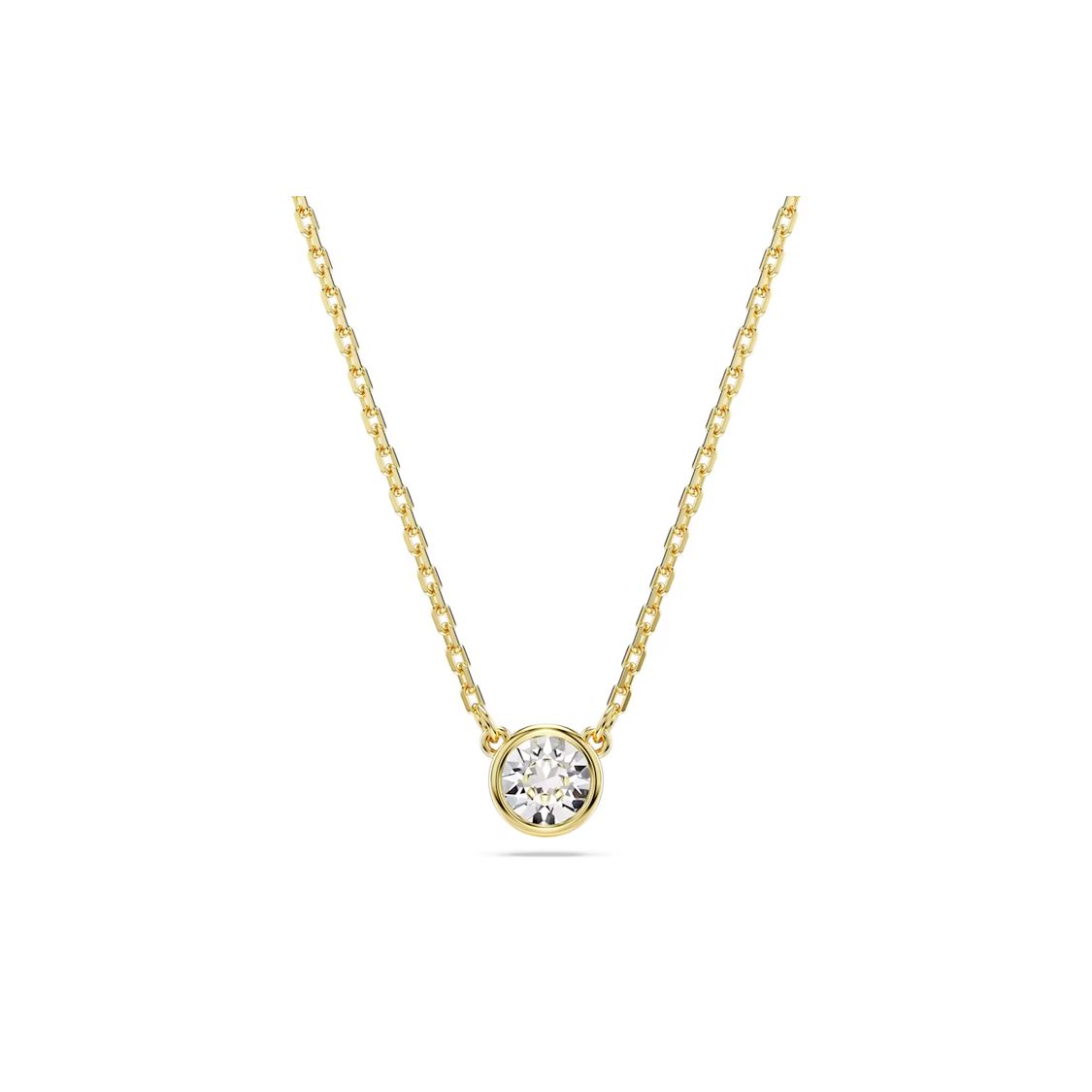 Swarovski Imber Round Cut Pendant Necklace Women necklace Gold 5684511 Box (Random Color)