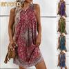 Fashion Summer Spring Sleeveless O-Neck Casual Dresses
