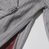 Spring 2025 Women's Retro Striped Stitching Suit Jacket