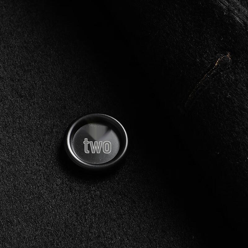 FAPAI Men's Two-in-One Sheep Wool Long Overcoat