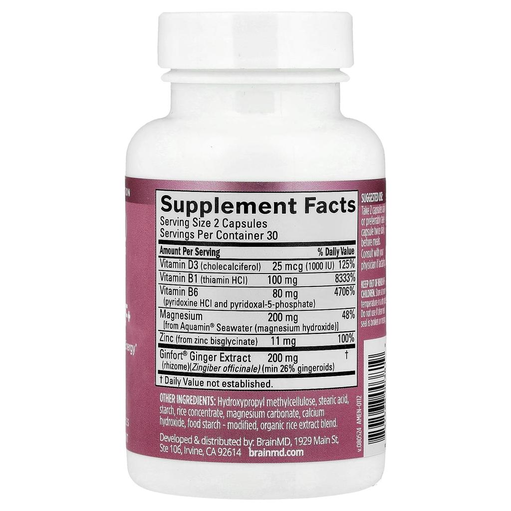 BrainMD PMS Relief+, 60 Veggie Capsules