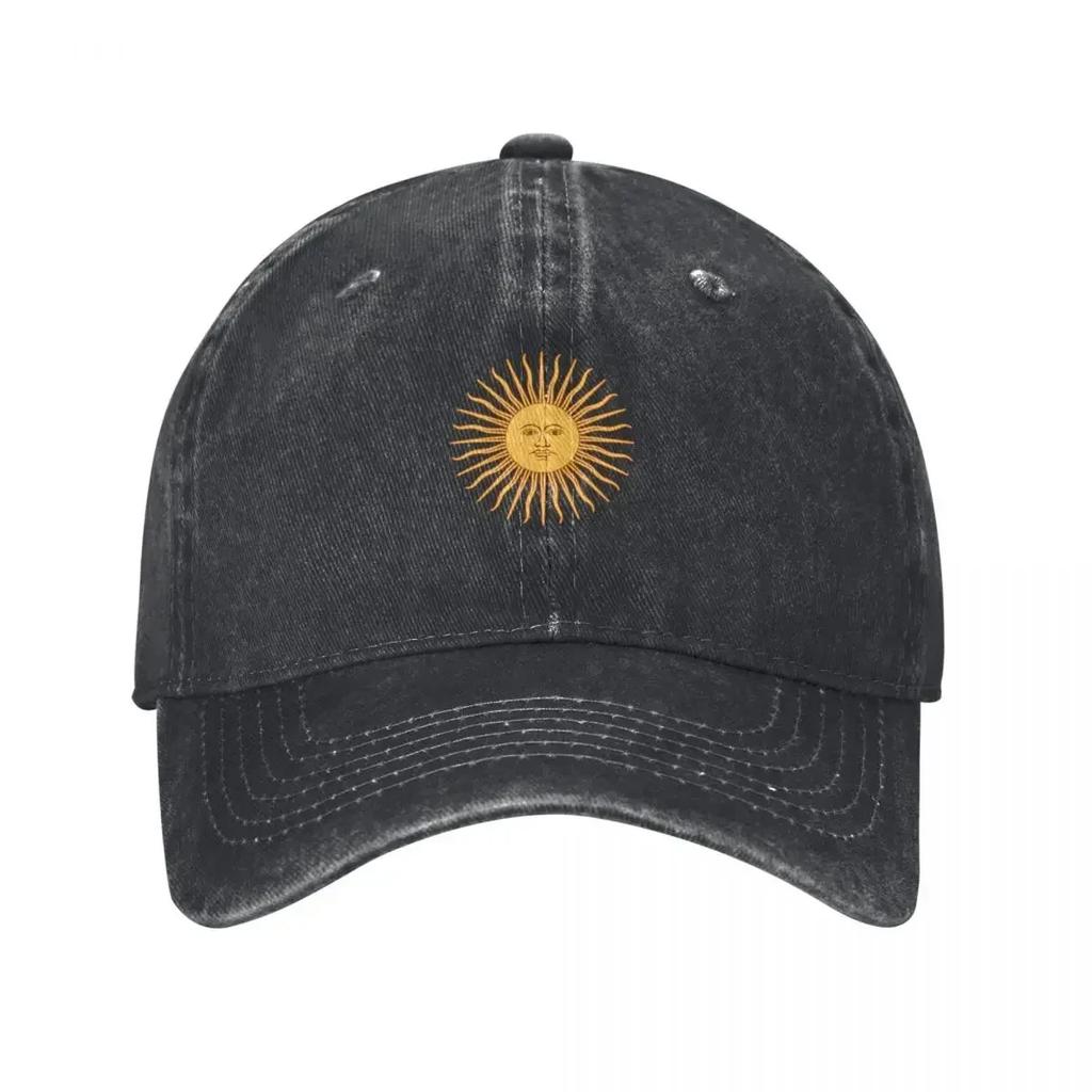 Argentinië Vlag T-shirt Argentijnse Sprei Sol De Mayo Meizon Baseballpet F Golf Dames Unisexs