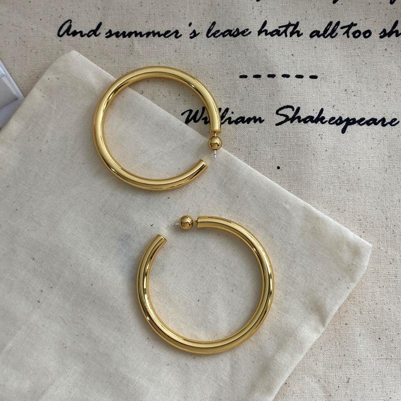 SophieBu*ai Minimalist Circle Ear Cuffs - Elegant High-End Hoops Earrings