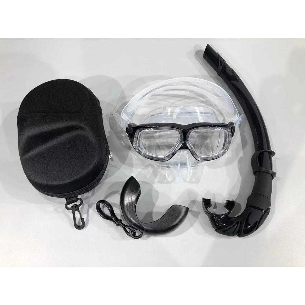 Professional Adult Silicone Waterproof Diving Mask, Diving Mirror, Anti Fog Floating Diving Set, Large Frame Deep Set