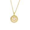 European Bestseller: Zirconia Smile Face Necklace for Women - Luxurious, Versatile, and Elegant.