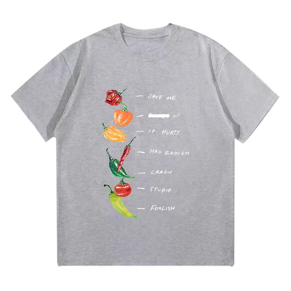 Season Tee Women Men Unisex Tops Summer Creative Funnny Short Sleeve High Quality Cotton T-shirt Autumn and Winter Innerwear