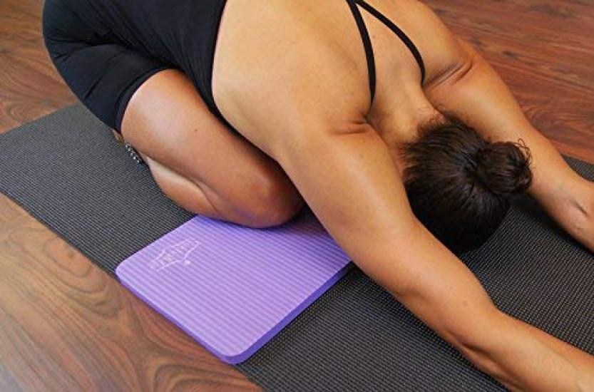 SukhaMat Yoga Knee Pad Cushion Best Exercise Knee Pad Eliminate Pain During Yoga or Exercise Extra Padding Support for Elbows Complements Your Yoga