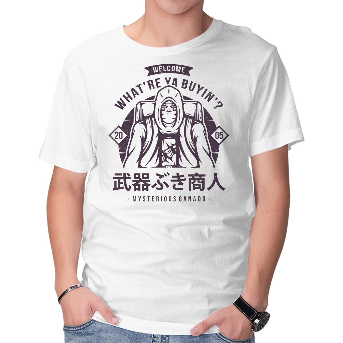 Unisex Crew Neck T-Shirt The Merchant Graphic Short Sleeve Casual Tee XXL