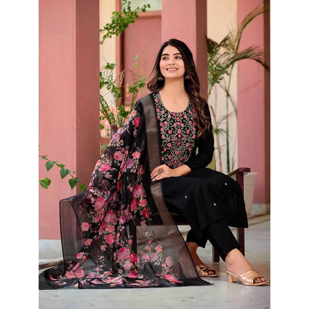 Presenting New Reyon Beautiful Suit Set and Duppta