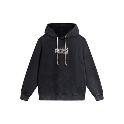 Li-Ning Chinese Culture Series Graphic Print Hoodie Men Tops Black AWDT905-2