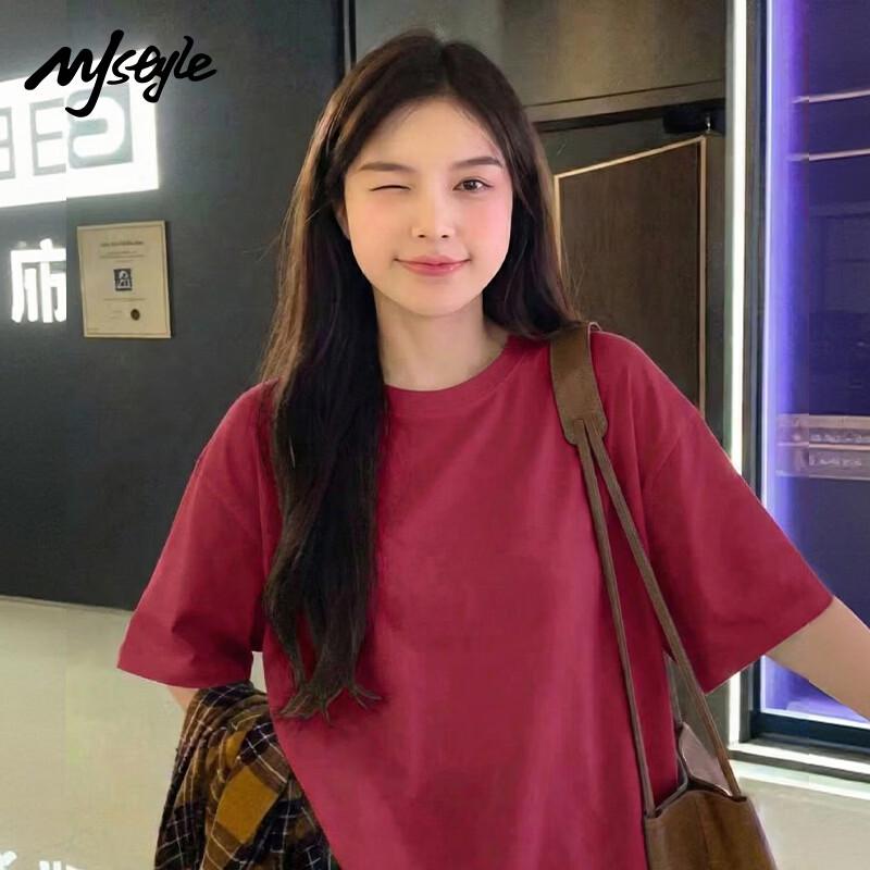MJ STYLE Women's Pure Cotton Short Sleeve T-Shirt
