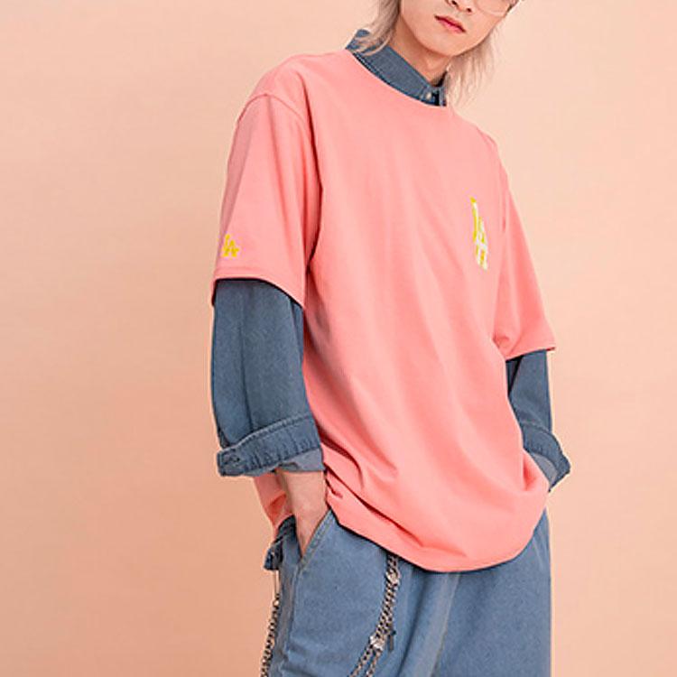 New MLB Los Angeles Dodgers T Shirts Unisex Pink 31TSN5131-07P