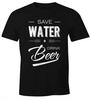 Men's T-Shirt Save Water Drink Beer Fun Shirt Beer Shirt Party Moonworks®-