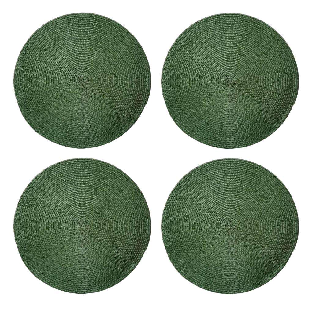 4piece Colorful And Environmentally Friendly Table Coaster Easy Wash And Stain-resistant Durable Fruit Green