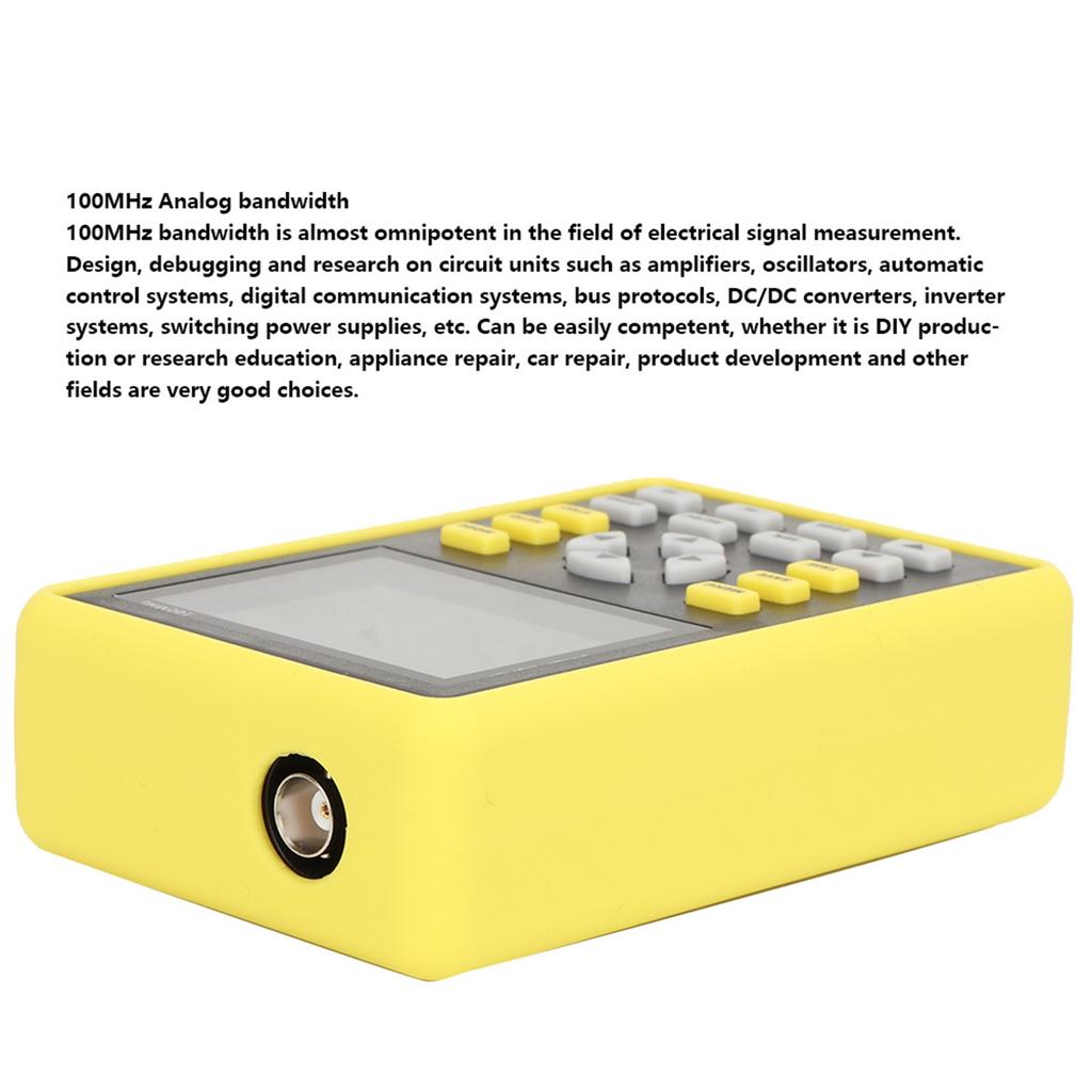 Handheld Digital Oscilloscope USB Portable IPS LCD Mini Digital Oscilloscope Multimeter Tester Tool 100MHz 500MS/s Oscilloscope