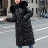 Women's  And Winter Loose Down Cotton Jacket Thickened Glossy Cotton Jacket