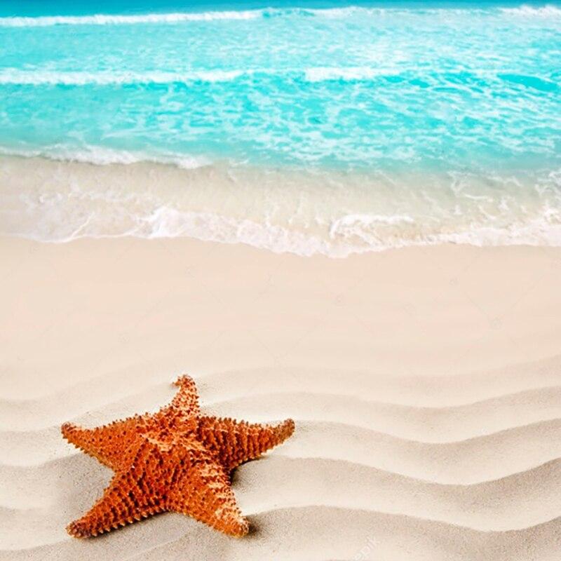 5D DIY Diamantmålning Havsutsikt Diamantbroderi Strandlandskap Korsstygn Hel rund borr Heminredning Manuell present