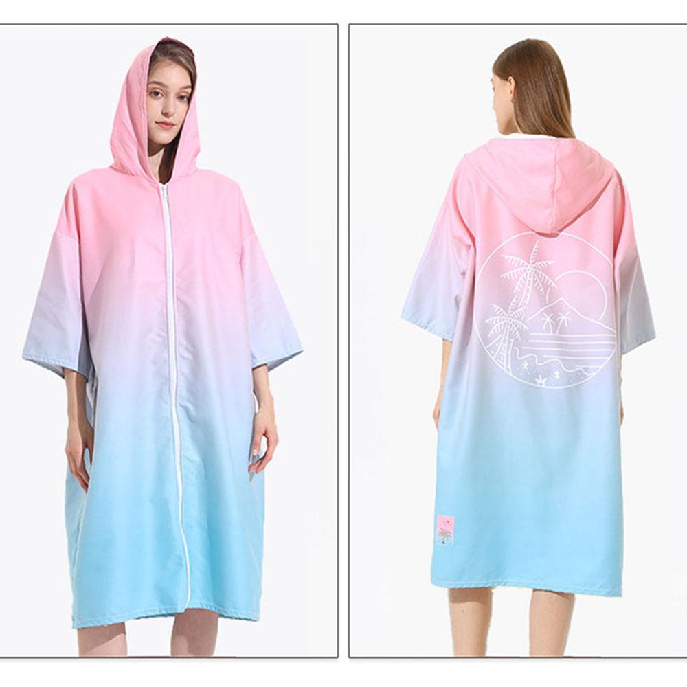 Microfiber Large Beach Towel Wetsuit Changing Swimming Hooded Bath Towels Surf Quick Dry Men Women Bathrobe  New