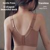 Plus‑Size Wire‑Free Lace Adjustment Bra Thin Breathable Bunny‑Ear Cup Bra Minimizer for Large Bust Gather Anti‑Sagging