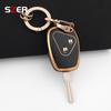 For Renault Trafic Clio Duster Logan Dacia Sandero For Nissan Terrano Almera 2 Button Tpu Car Key Case Cover Protector Keychain