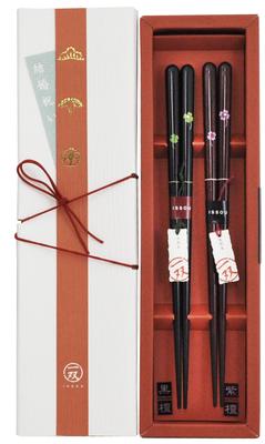 Isso Couple Chopsticks Painted Chopsticks Happy Chopsticks Love Leaves 2 Sets Made In Japan