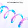 Interactive Colorful Rainbow Striped Plush Telescopic Spring Cats Toy Make Curiosity and Provide Hour of Entertainment