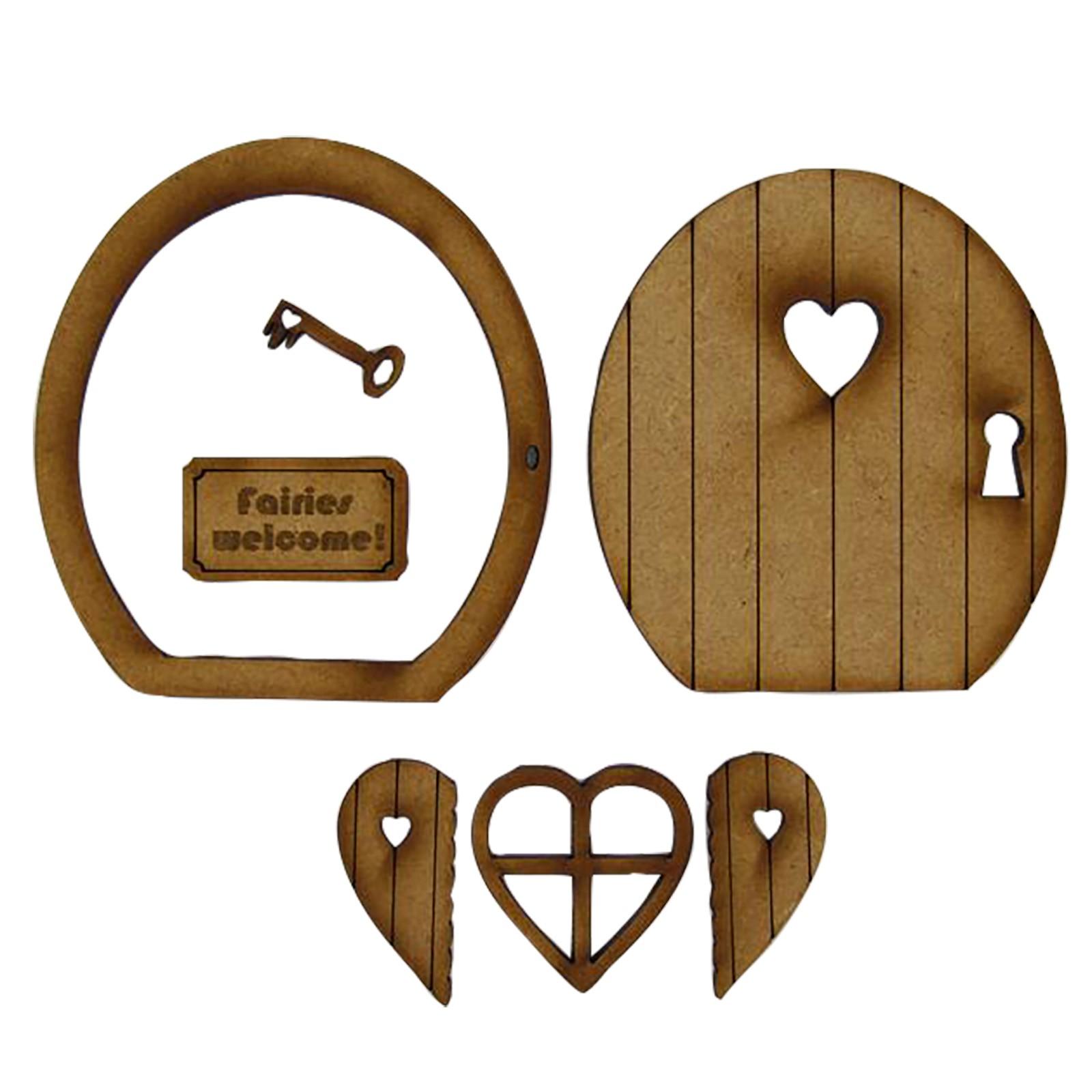 

Двері для театральних прикрас. Двері для ремесла, які використовуються для самостійного складання дверей Elfin Door Комплект дверей