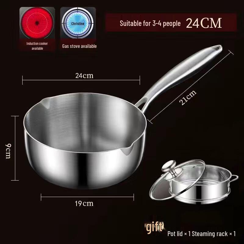 Zhishi 316 Stainless Steel Yukihira Pot