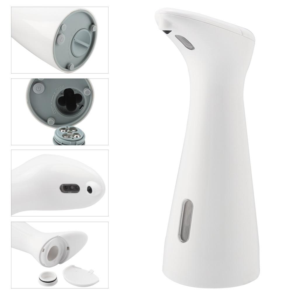 200ml Capacity Sensor Foam Soap Dispenser ABS Sensor Soap Pump Bottle Kitchen Bathroom Countertop