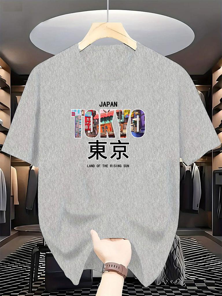 2026 Summer Bestselling Tokyo Printed Fashionable Pure Cotton Tshirt Suitable For Both Unisex And Unisex With A Y2k Style