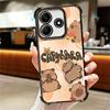 Funny Capybara Cartoon Cute Plating Phone Case For Xiaomi Redmi Note 14 15 Pro Plus 13 12 11 11S 11T 10 9S 9 5G Anti-Fall Airaba
