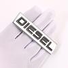3D Metal Diesel Petrol Logo Badge Sticker Side Fender Rear Trunk Emblem Decal Car Styling