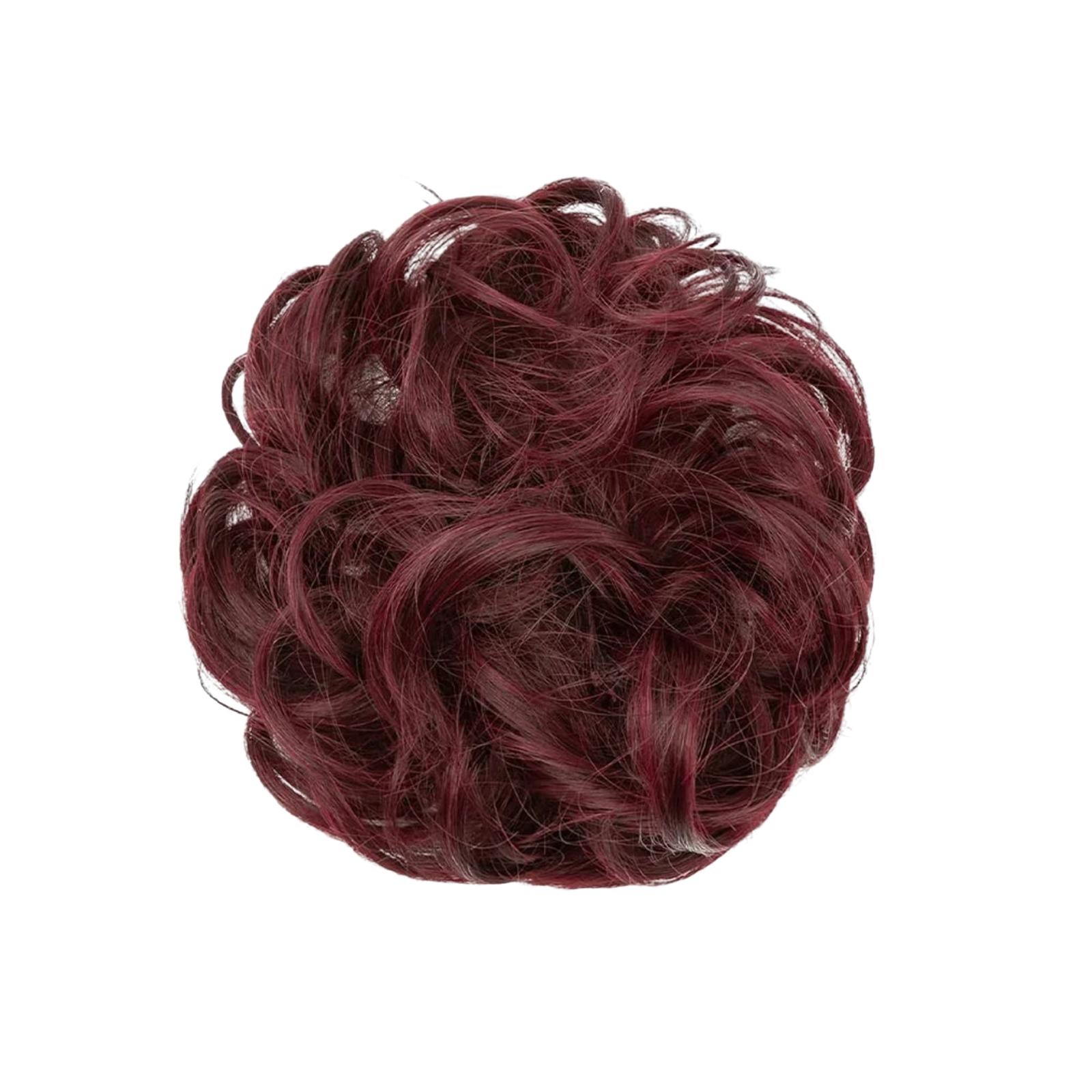 Women s Wavy Bun Hairpiece, Thick Updo Hair Extension for Natural Look