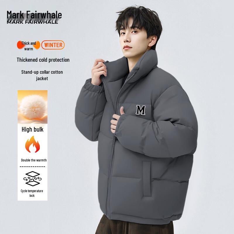 MARK FAIRWHALE Men's Stand Collar Winter Puffer Jacket