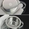 Transparante Fles Horloge Reparatie Olie Opslagtank 304 Stalen Gaasmand 60X30mm Reinigingsglasbeker Precisie