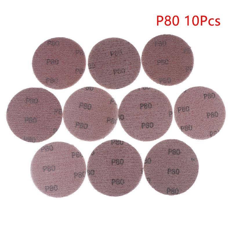 10-Pack of 5-Inch Hook & Loop Sanding Discs, Dust-Free Abrasive Mesh Paper for Car Grinding and Polishing