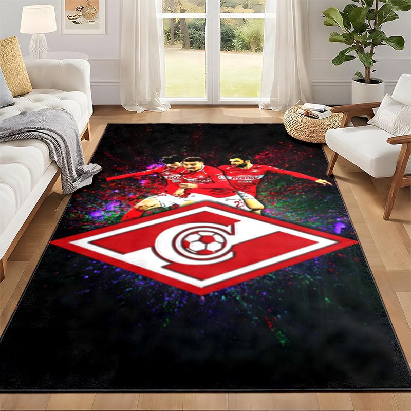 FC Spartak Moscow Carpet Door Mat for Living Room or Bedroom Protective Mat Under Chair Office Decoration Christmas Gift Birthday Present