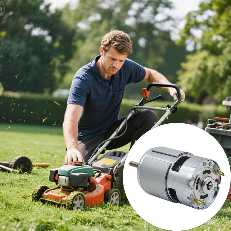 Moteur de remplacement 755 12V Courant Continu pour Coupe-herbe sans fil Haute Efficacité Performances Stables Outil pour Pelouse
