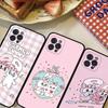 E-Esther B-Bunny Phone Case For iPhone 16 15 14 11 12 13 Mini Pro XS Max Cover 6 7 8 Plus X Funda Shell