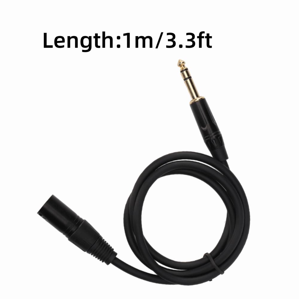 3 Pin 6.35mm To XLR Cable Plug and Play Stereo 1/4 Inch To XLR Balanced Cord  Audio Interfaces