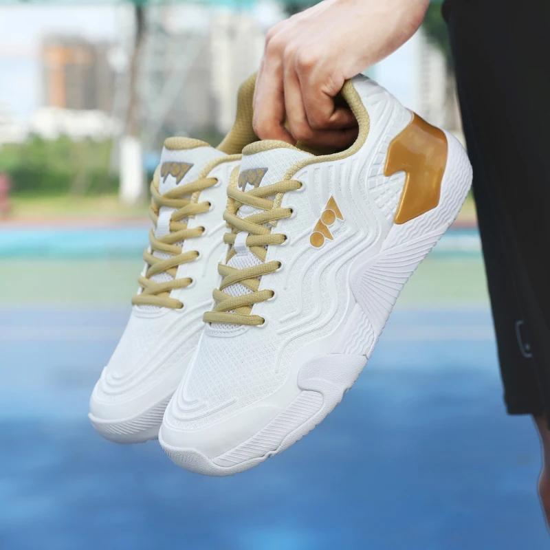 New Casual Badminton Shoes Breathable and Non-slip Men's and Women's Lightweight Table Tennis Sports Shoes Tennis Training Shoes