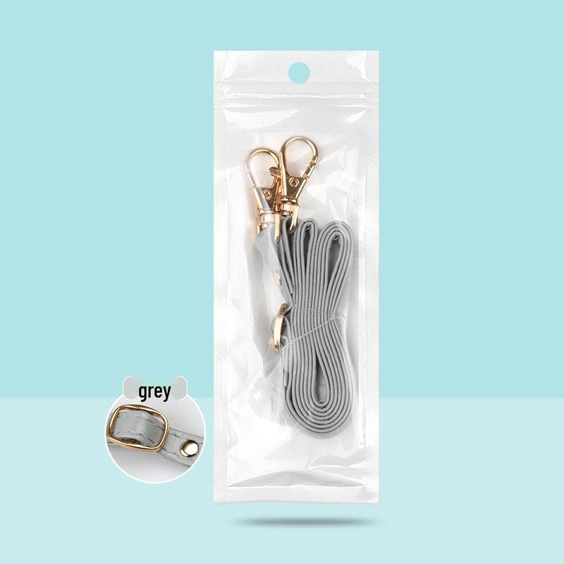 

Регулируемый ремешок кроссбоди из ПУ для женщин - Маленький, Изящный, Однотонный плечевой аксессуар Width 1CM x Length 130CM серый