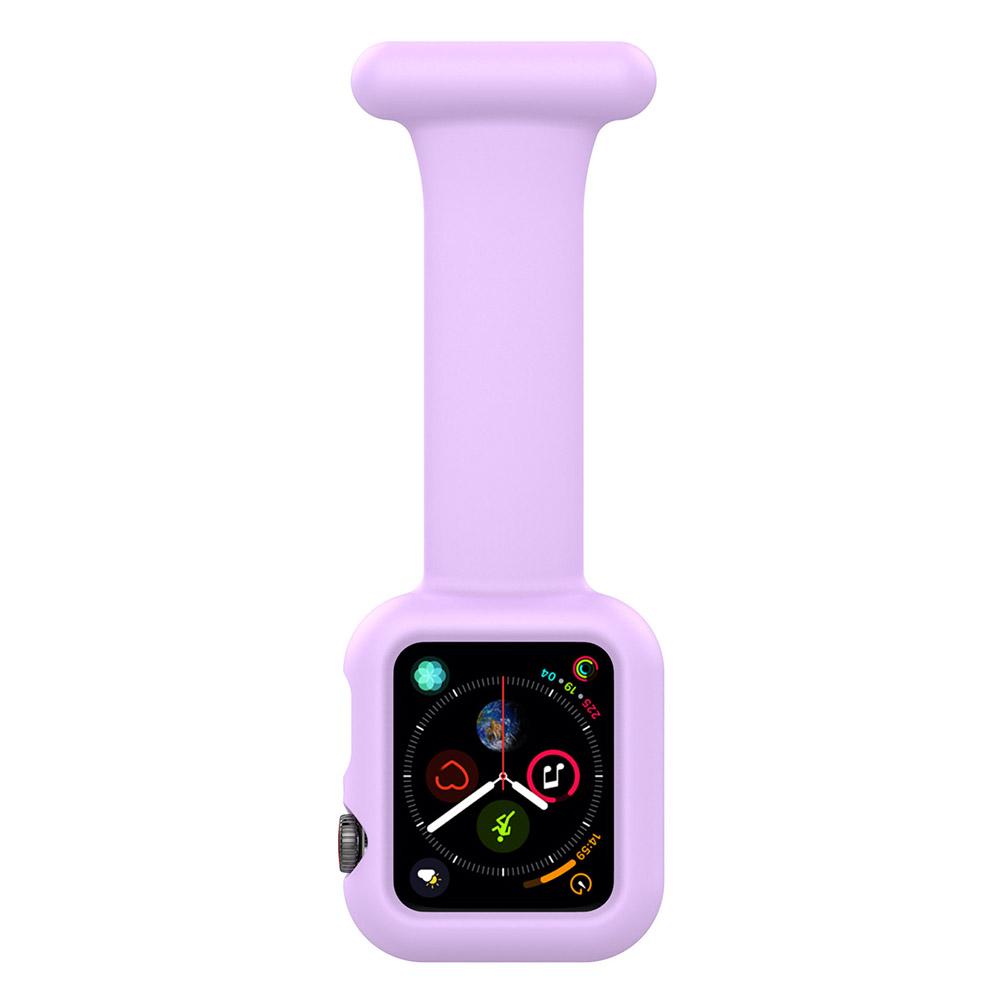 

KALEBOL Watch Strap with Brooch Pin for Apple Watch Series 10 Ultra 9 8 7 SE 6 5 4 3 2 1 46mm 49mm 45mm 44mm 42mm Silicone Watch Band Light Purple