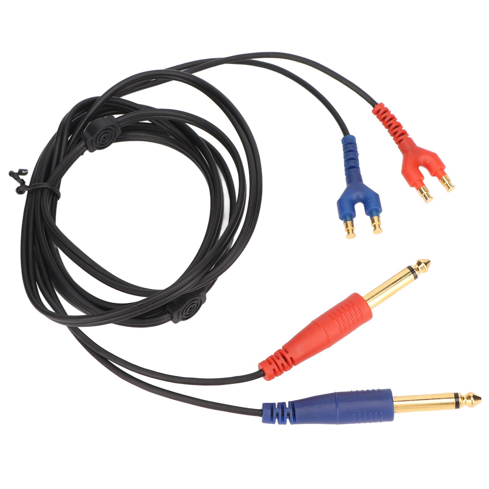 

TDH39 Audiometer Headset Wire Straight Head Stable Transmission Air Conduction Headphone Cable