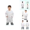 Camice da Laboratorio per Bambini per Giochi di Ruolo ed Esperimenti Scientifici Cotone Traspirante